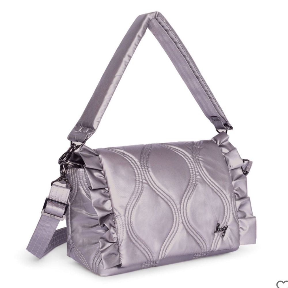 Lug Conga Shoulder bag NWT metallic pearl please read description